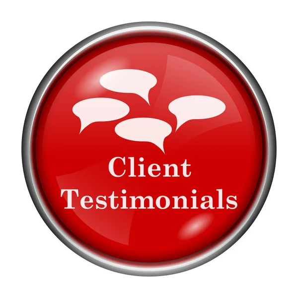 Testimonianze dei clienti icona — Foto Stock