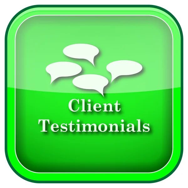 Testimonianze dei clienti icona — Foto Stock