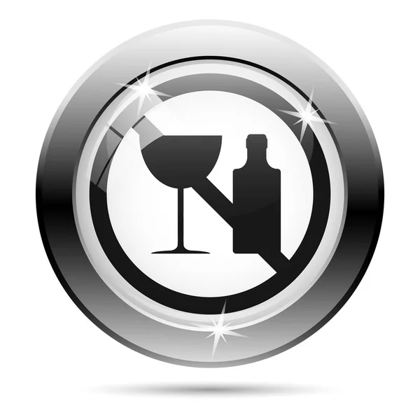 No alcohol icon — Stock Photo, Image