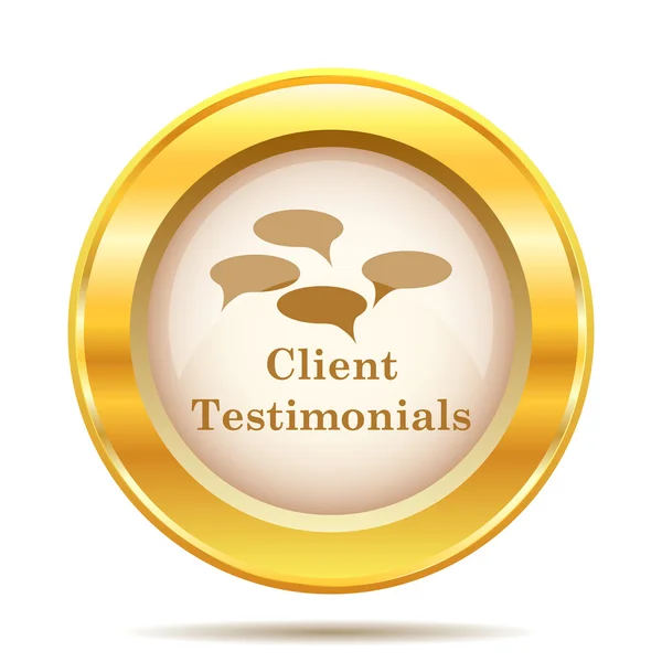 Client testimonials icon — Stock Photo, Image