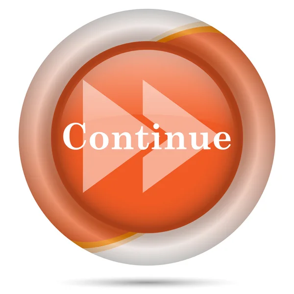 Continue icon — Stock Photo, Image