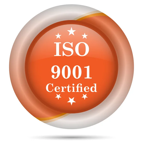 Иконка ISO9001 — стоковое фото