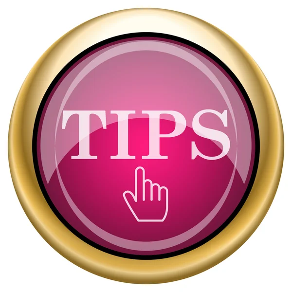 Tips icon — Stock Photo, Image