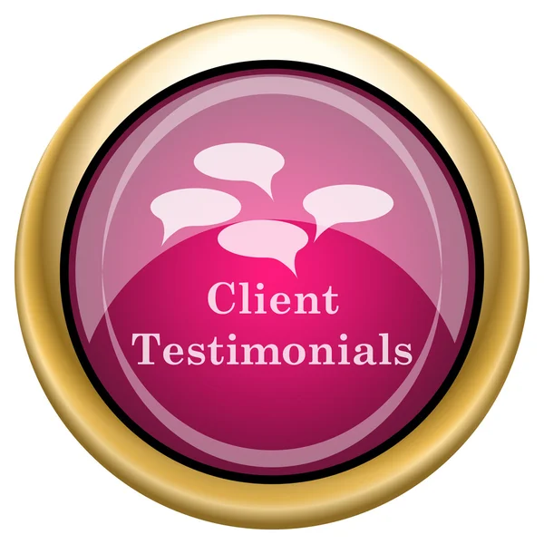 Client testimonials icon — Stock Photo, Image