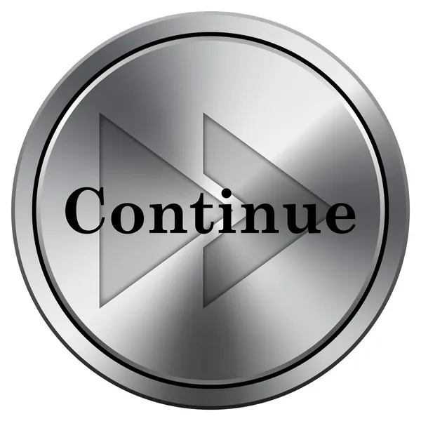 Continue icon — Stock Photo, Image