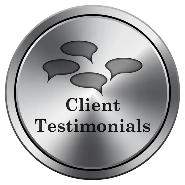 Testimonios de clientes icono — Foto de Stock