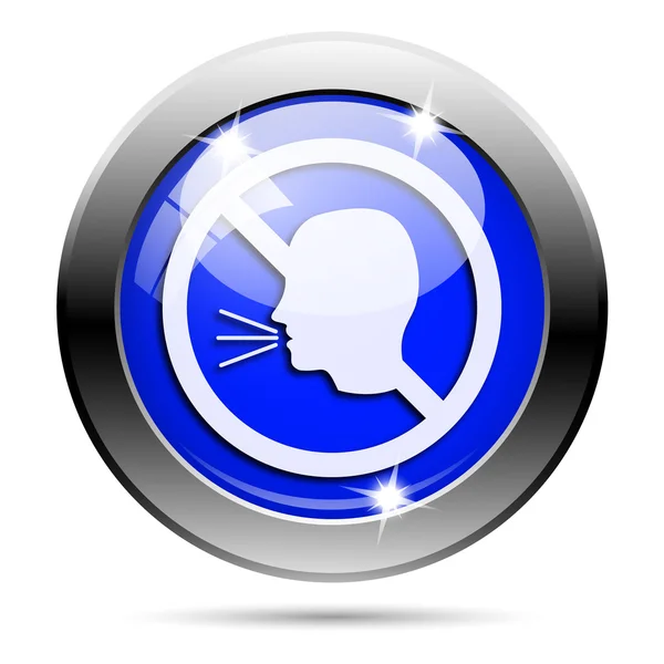 No talking icon — Stock Photo, Image