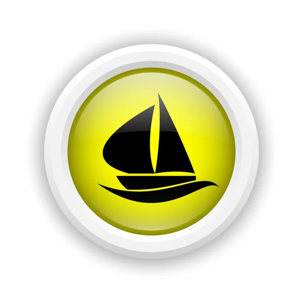 Zeilboot pictogram — Stockfoto