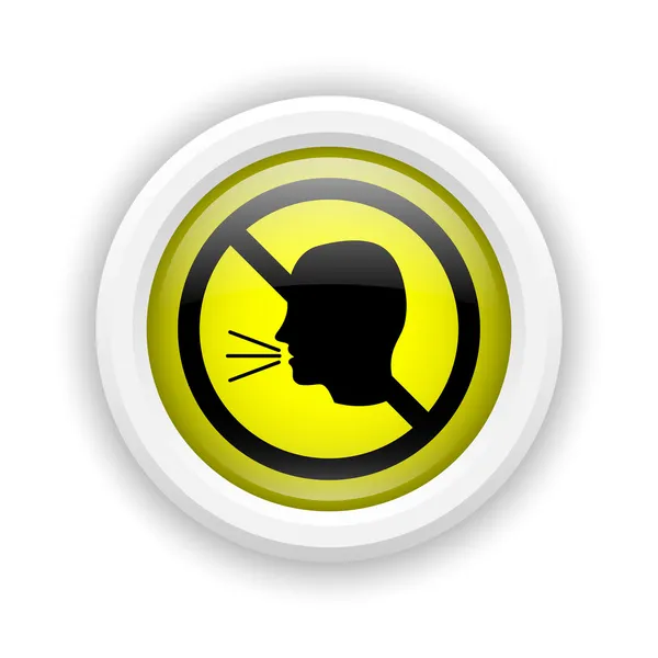 No talking icon — Stock Photo, Image