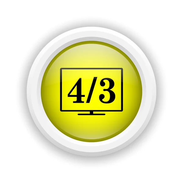 4 3 tv-pictogram — Stockfoto