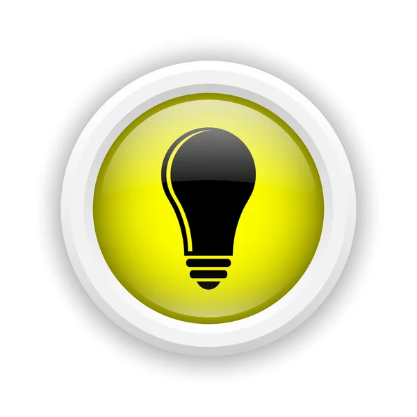Лампочка - значок ідеї — стокове фото