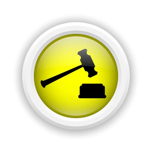 Judge hammer icon — Stock Photo, Image