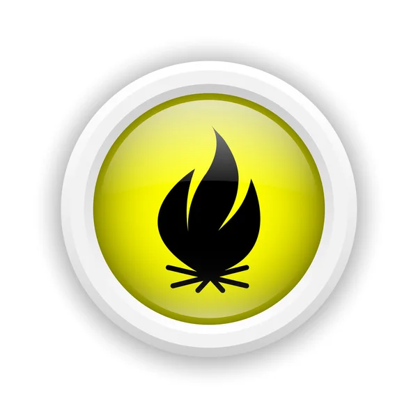 Oheň ikona — Stock fotografie