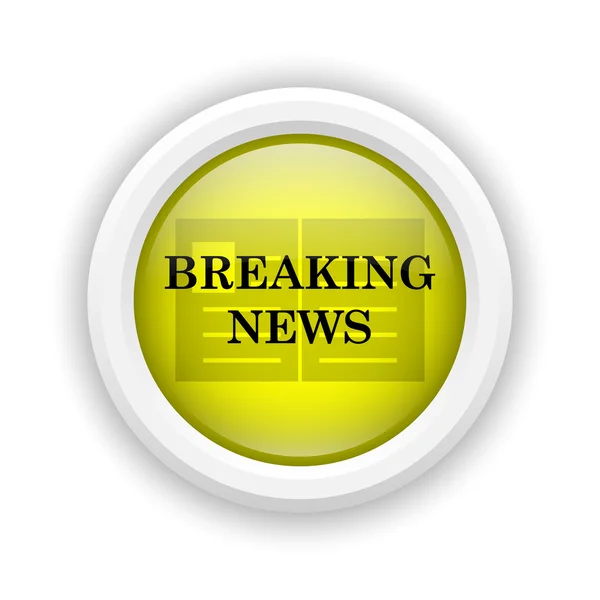 Breaking news icon — Stock Photo, Image