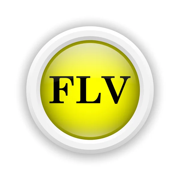Ikona FLV — Zdjęcie stockowe