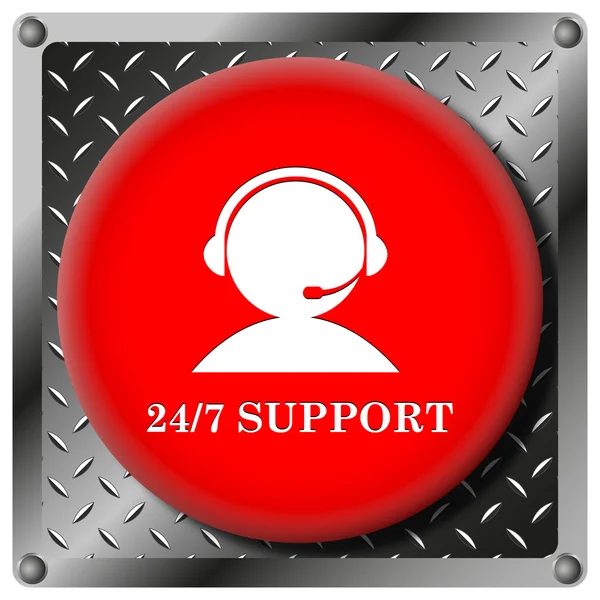 Icono de soporte 24-7 — Foto de Stock