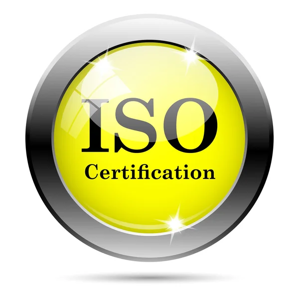 Icona di certificazione iso — Foto Stock