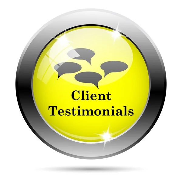 Client testimonials icon — Stock Photo, Image