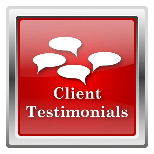 Testimonios de clientes icono — Foto de Stock