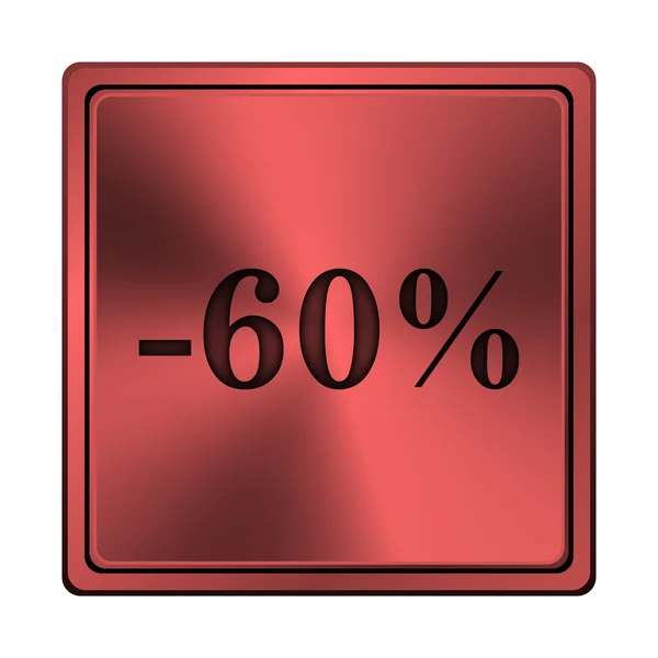 60 percent discount icon — Stock Photo, Image