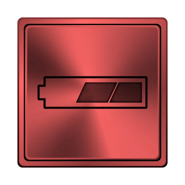 2 harmada feltöltött akkumulátor ikon — Stock Fotó