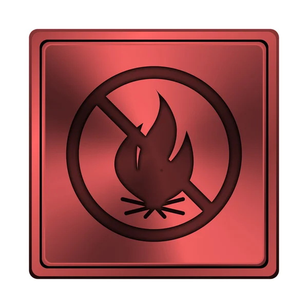 Brand förbjudna ikonen — Stockfoto