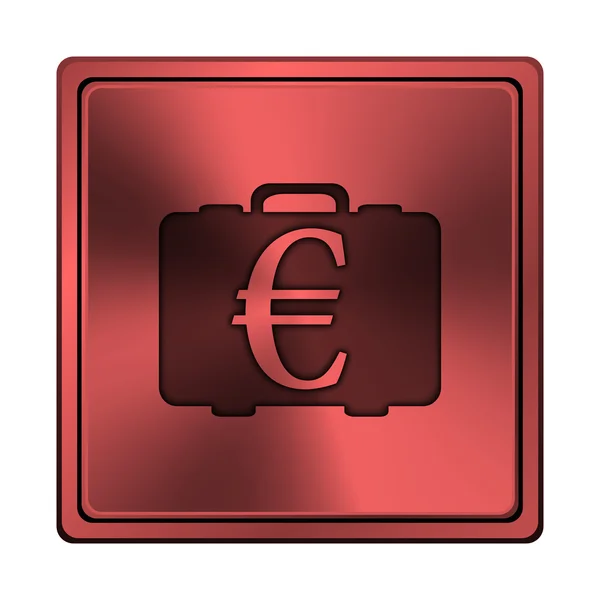 Euro zak pictogram — Stockfoto