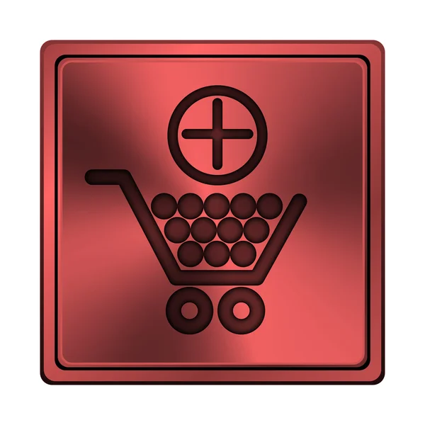 Lägg till shopping cart-ikonen — Stockfoto