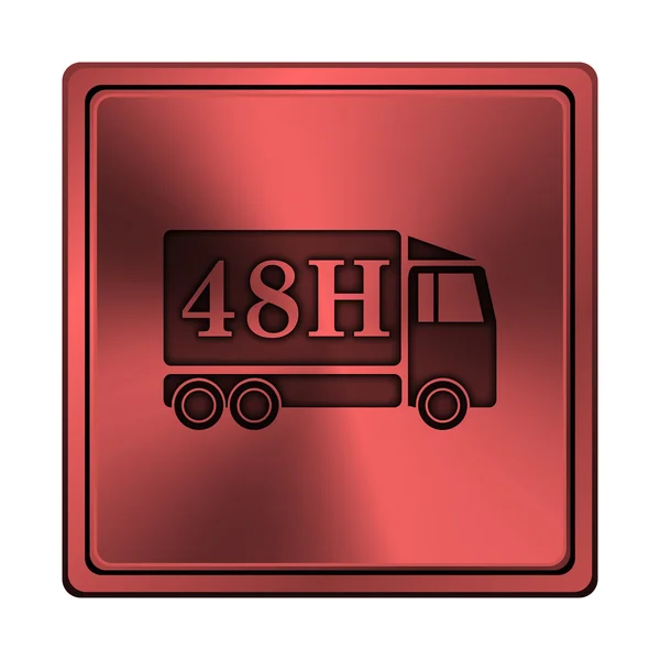 48 h 交付卡车图标 — 图库照片