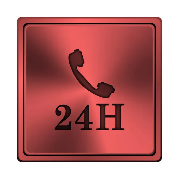 24h telefoonpictogram — Stockfoto