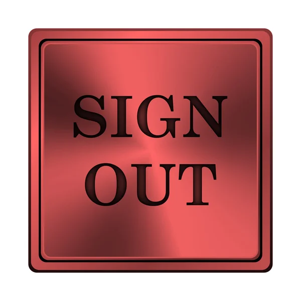 Sign out icon — Zdjęcie stockowe