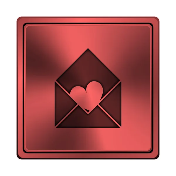 Stuur liefde pictogram — Stockfoto