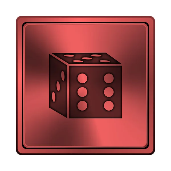 Dice icon — Stock Photo, Image