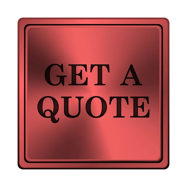 Get a quote icon — Stock Photo, Image