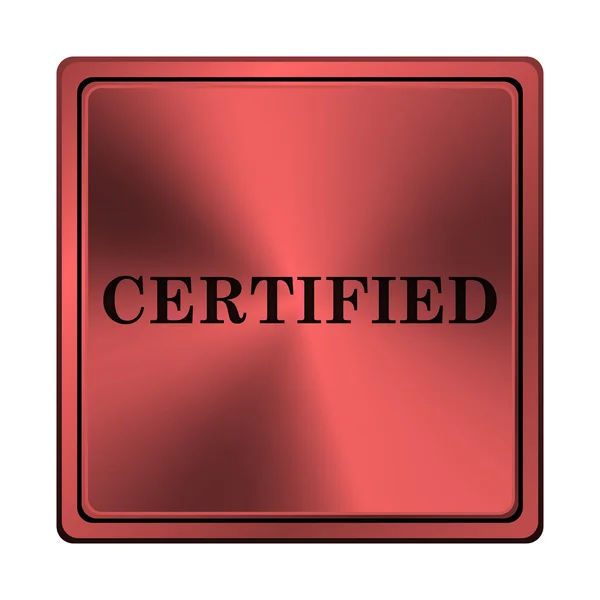 Gecertificeerde pictogram — Stockfoto