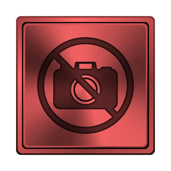 Ícone da câmera proibida — Fotografia de Stock