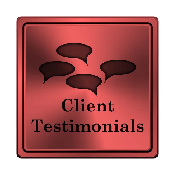 Client testimonials icon — Stock Photo, Image