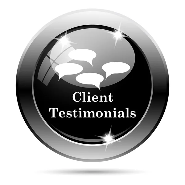 Testimonios de clientes icono —  Fotos de Stock