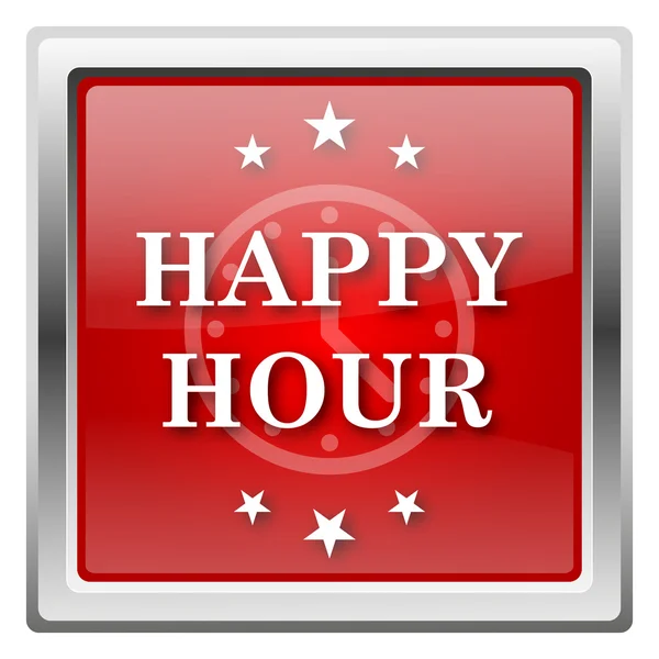 Happy hour-pictogram — Stockfoto