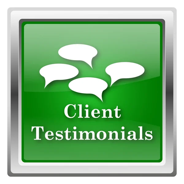 Client testimonials icon — Stock Photo, Image