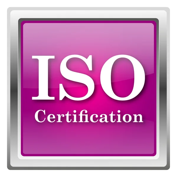 Ícone de certificação iso — Fotografia de Stock