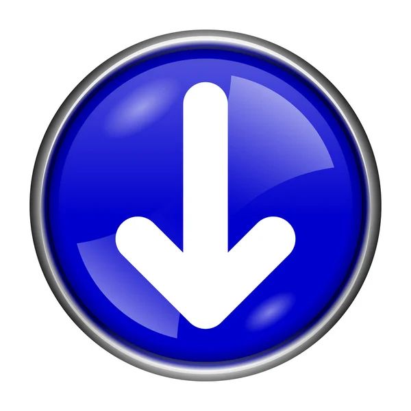 Down arrow icon — Stock Photo, Image