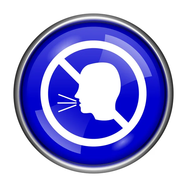 No talking icon — Stock Photo, Image