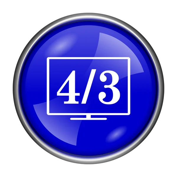4 3 Значок TV — стоковое фото