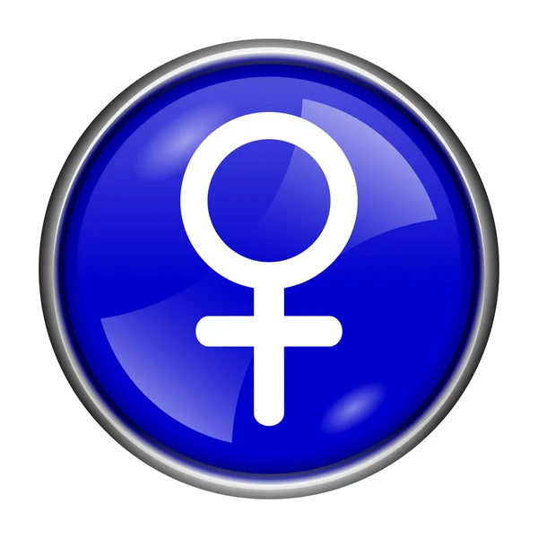 Icono de signo femenino — Foto de Stock