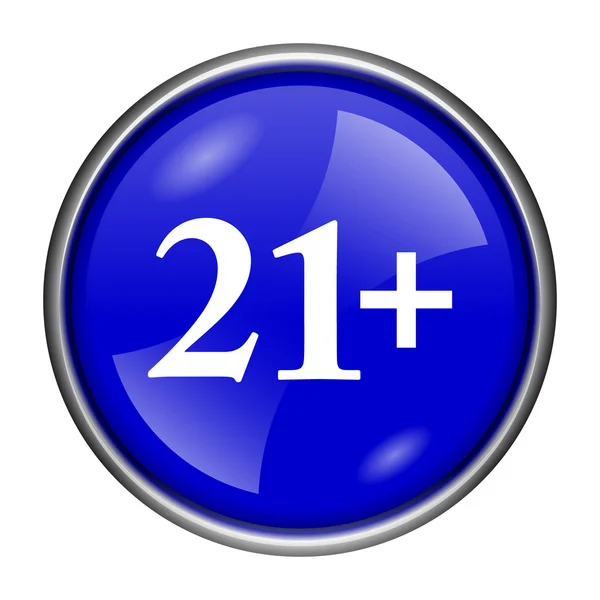 21 plus pictogram — Stockfoto