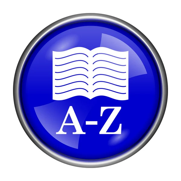 A-z boekpictogram — Stockfoto