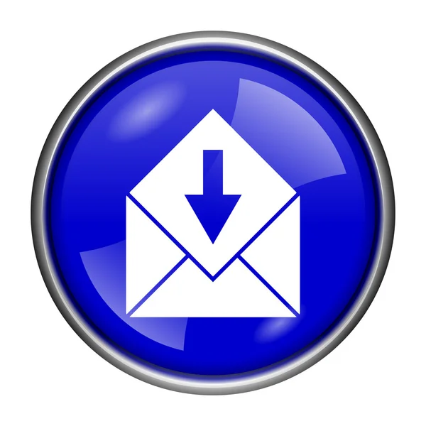 Otrzymywać e-mail ikona — Zdjęcie stockowe