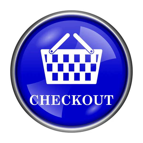 Ícone de checkout — Fotografia de Stock