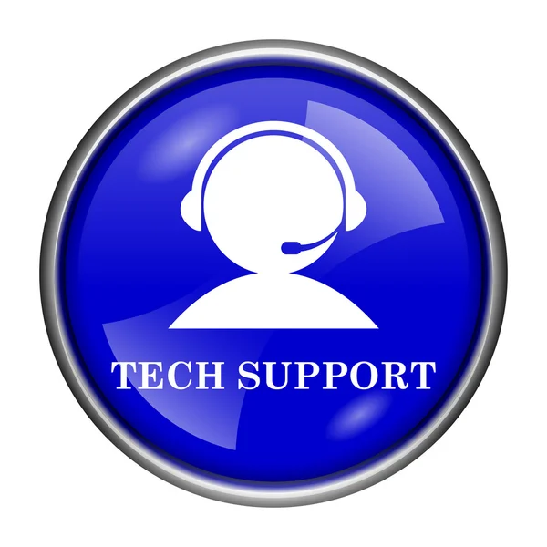 Tech support icon glossy blue button — Stock Photo © FaysalAhamed #56797551
